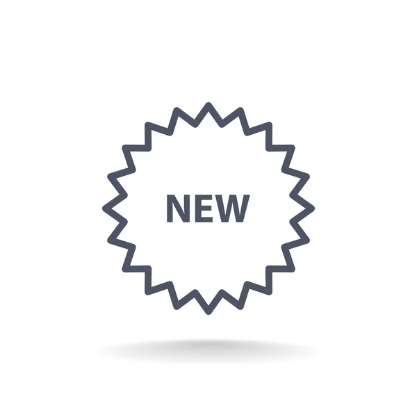 Etiqueta "nuevo" icono web — Vector de stock