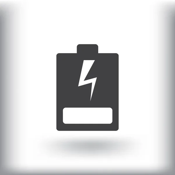 Icono de batería de carga — Vector de stock