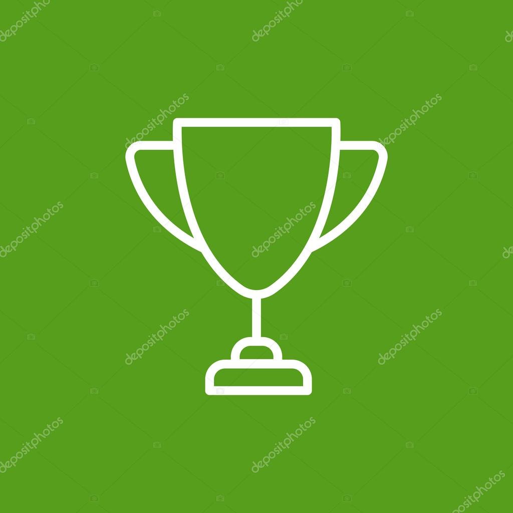 Cup trophy champion icon. vector illustration