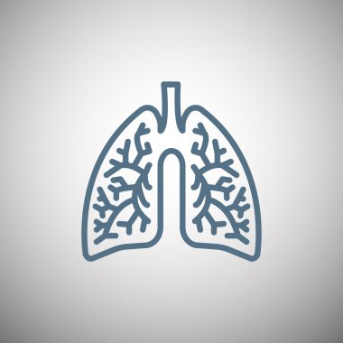 İnsan akciğerleri simgesi