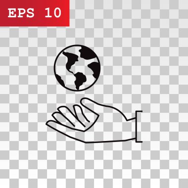 Dünya sigorta el simgesi