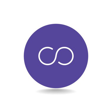 Infinity matematik işareti simgesi