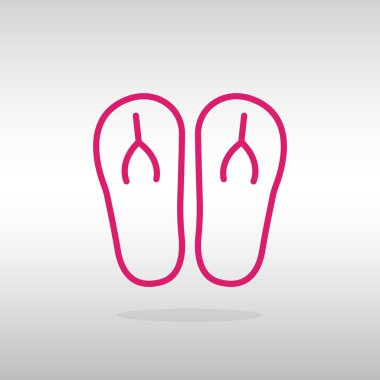 plaj terlikleri simgesi 