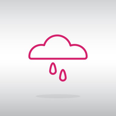 bulut ve yağmur simgesi