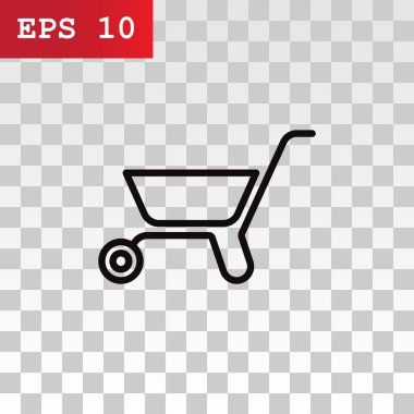 metal el arabası simgesi