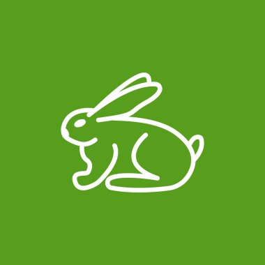 karikatür tavşan simgesi