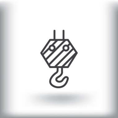 Yapı vinci kancası simgesi