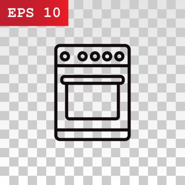 Mutfak sobası simgesi