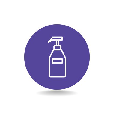 Jel, köpük veya sıvı sabun şişe simgesi