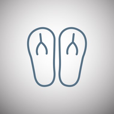 plaj terlikleri simgesi 