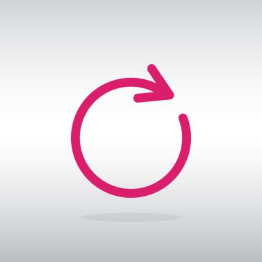 döndürme ok bir daire web simgesi