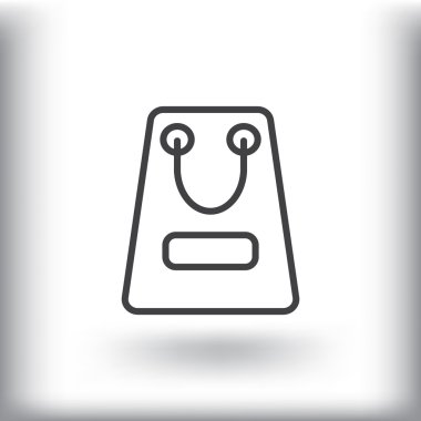 kağıt ambalaj ya da çanta simgesi