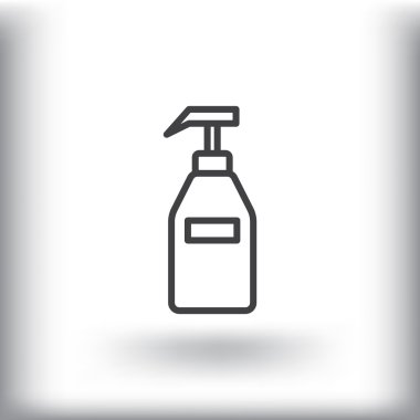 Jel, köpük veya sıvı sabun şişe simgesi