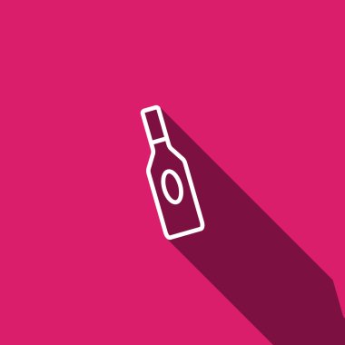 sıvı simge için cam şişe