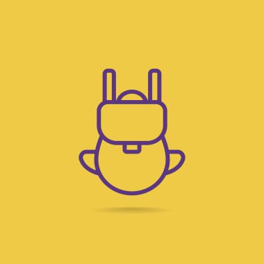 turist sırt çantası simgesini