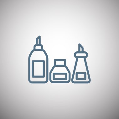 mutfak şişe set simgesi  