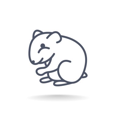 Çizgi film hamster simgesi