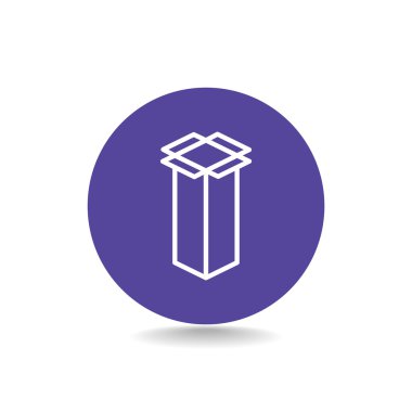 karton kutu simgesi paketleniyor