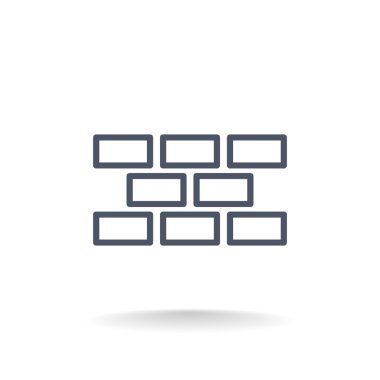 İnşaat tuğla simgesi