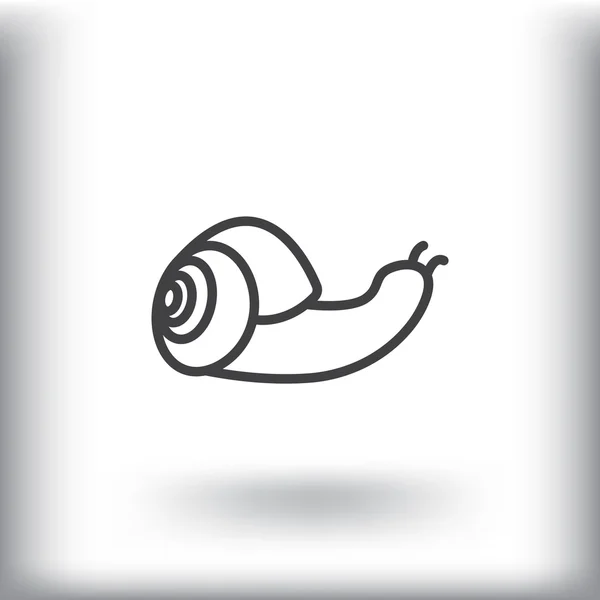 Cartoon snail icon — Stock Vector