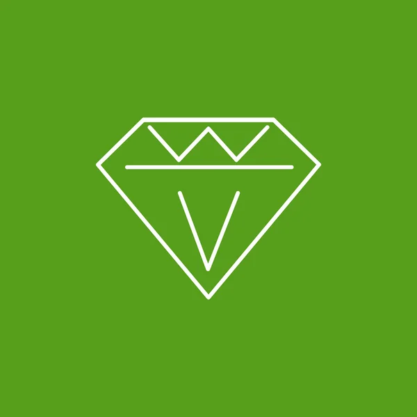 Icône bijoux diamant — Image vectorielle