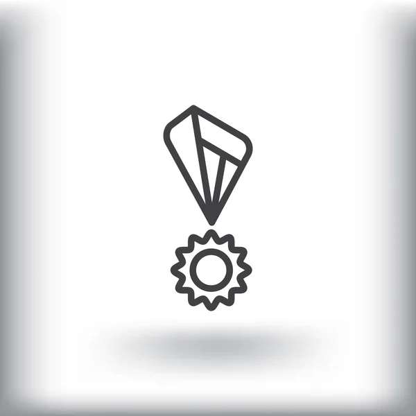 Medal nagrody ikona — Wektor stockowy
