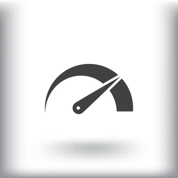 Rerow of speedometer icon . — стоковый вектор