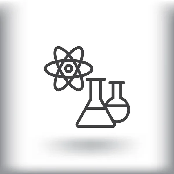 Chemisch laboratorium pictogram — Stockvector