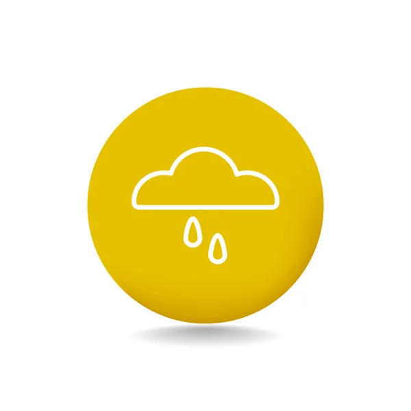 Cloud and rain icon — Stock Vector