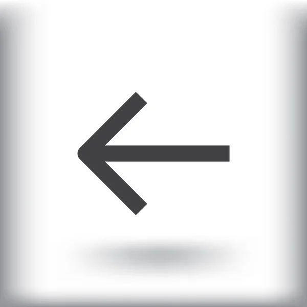 Icon arrow leftward — Stock Vector