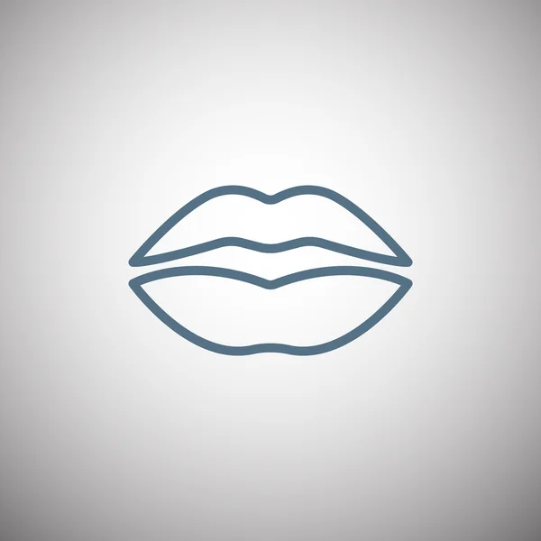 Ikone menschlicher Lippen — Stockvektor