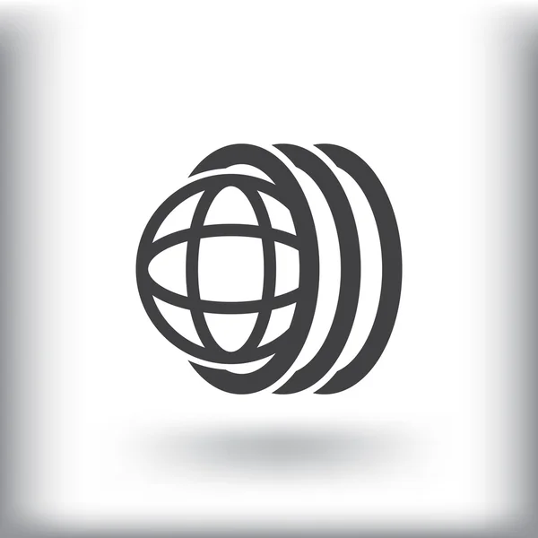 Llantas de logotipo de todo el mundo — Vector de stock