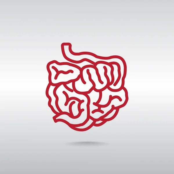 人类小肠图标 — 图库矢量图片
