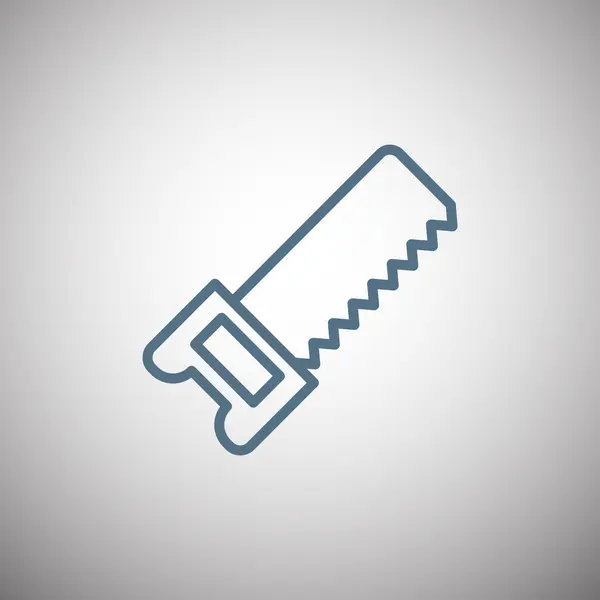 Icono de la herramienta hacksaw — Vector de stock