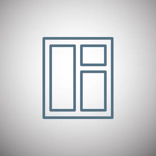 Icône fenêtre maison — Image vectorielle