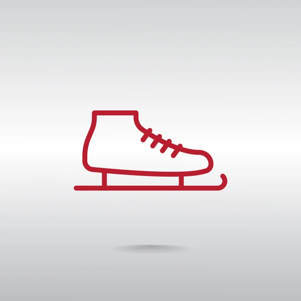 Ice skate pictogram — Stockvector