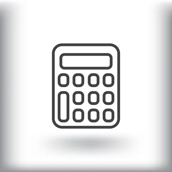 Icono de la calculadora financiera — Vector de stock