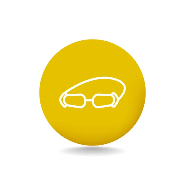 Icono de gafas accesorias — Archivo Imágenes Vectoriales