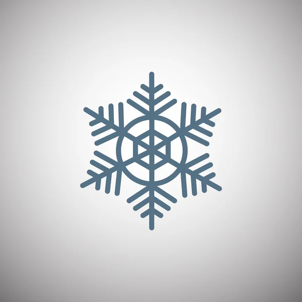 Schneeflockenwintersymbol — Stockvektor