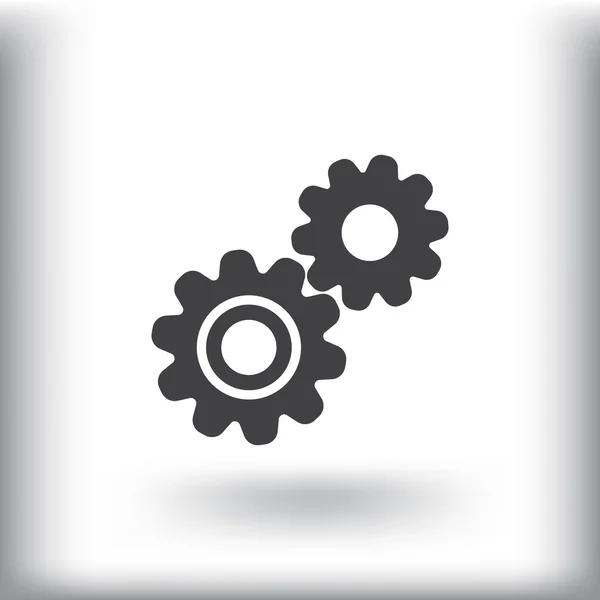 Mechanisme tandwielen pictogram — Stockvector