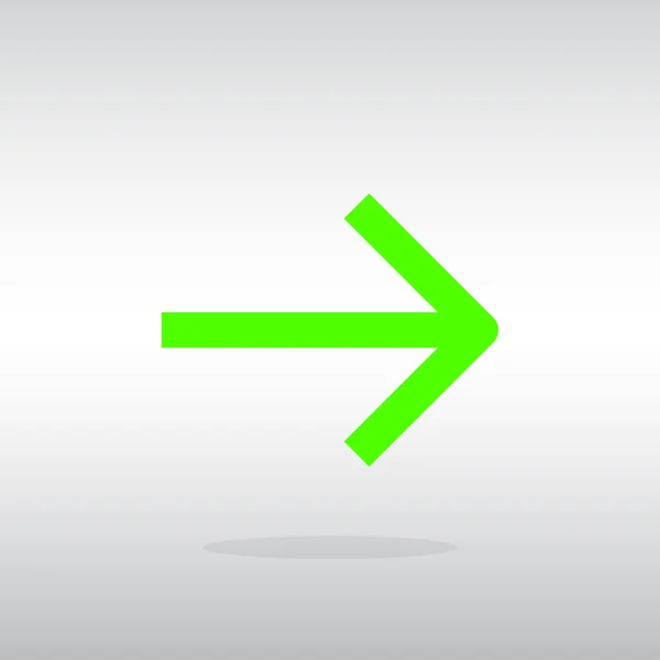 Icono flecha a la derecha — Vector de stock