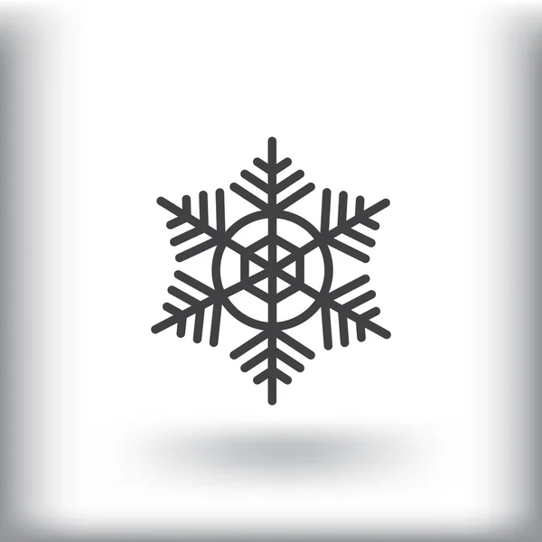 Schneeflockenwintersymbol — Stockvektor