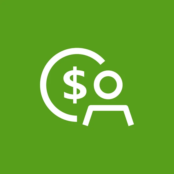 Icono de salarios de los empleados — Vector de stock