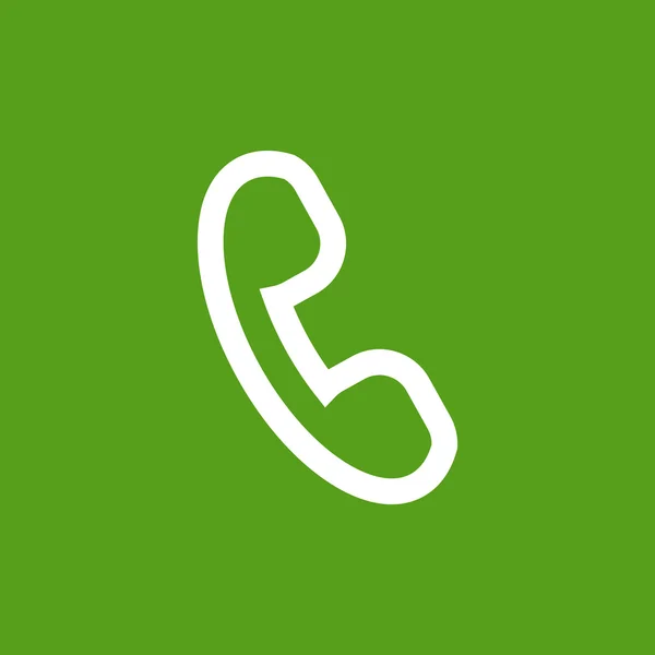 Icona del ricevitore telefonico — Vettoriale Stock