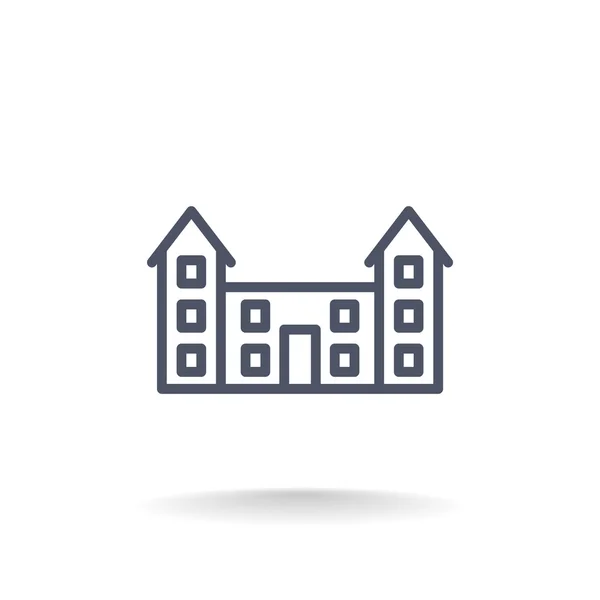 Educational buildings icon — Stock Vector