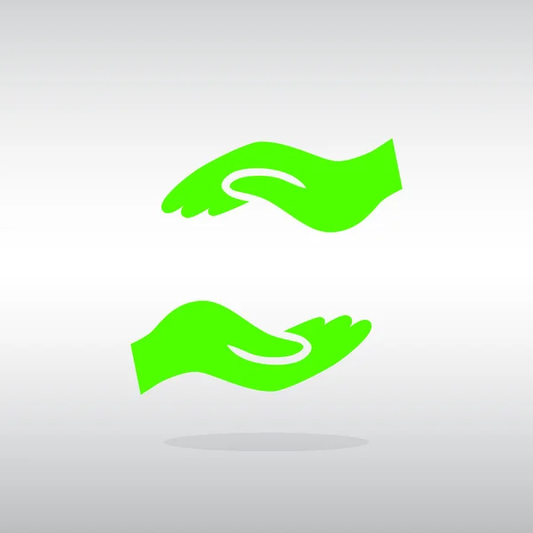 Help handen-pictogram — Stockvector