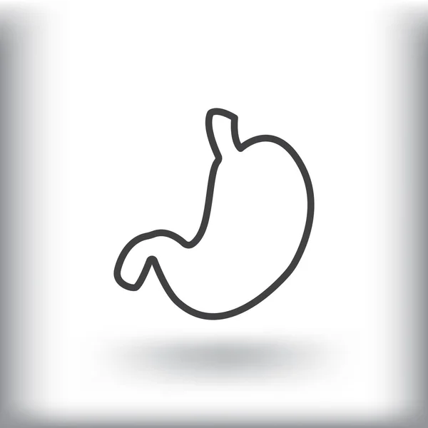 Icône estomac humain — Image vectorielle