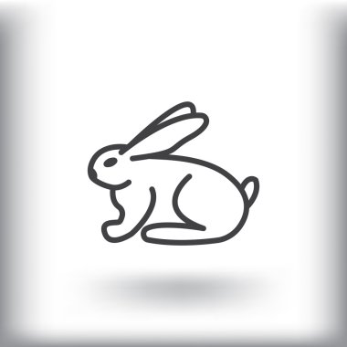 karikatür tavşan simgesi