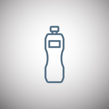 Plastik şişe simgesi, plastik şişe simgesini eps 10, plastik şişe 