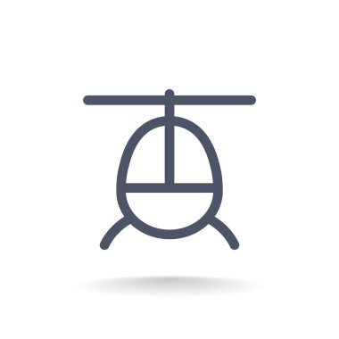 Helikopter uçak simgesi